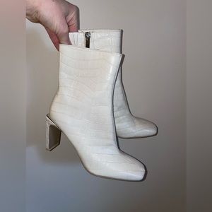 Dolce Vita white booties
